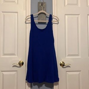 Express royal blue tank top swing dress